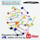 1-6PCS Tongue Bars Barbell Piercing Ring Pill Capsule Body Jewellery