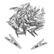 100x Metal Alligator Clips DIY Handmade Clip for Electric Testing Work