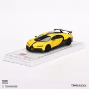 TSM 1:43 Bugatti Chiron Pur Sport Resin Vehicle Model Car Collection -Yellow