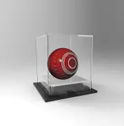 Lawn Bowl Display Case Acrylic Perspex - Competition Winning Ball - SILVER