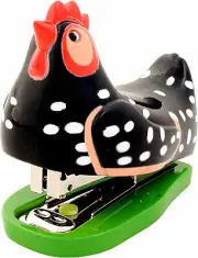Mini Black Chicken Stapler