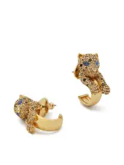 fierce leopard hoops