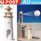 Moon Projector Lighthouse Lamp with Bluetooth, Rechargeable USB LED Night Light