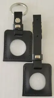 (2) Apple AirTag Leather Holders (Black) (1) KeyRing /(1) Carry Case USA Seller