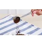 Silver Round Coffee Spoon Dessert Trowel Spice Scoop Crockery 14.6cm