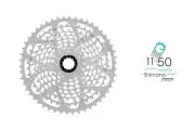 Garbaruk Wide-Range 11-Speed Cassette, Shimano HG, 11-50T, Silver