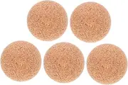 HOOTNEE 5Pcs Wooden Foosball Table Balls Cork Replacement Balls for Indoor Tabletop Games Accessories for Foosball Tables