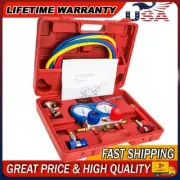 HVAC A/C AC Refrigeration Manifold Gauge Set Air Conditioner Kit Pressure Guage