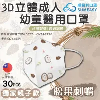 在飛比找生活市集優惠-【順易利】3D立體醫用口罩 兒童/成人 (30片/盒)