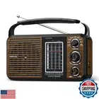 Audiocrazy AM FM Portable Radio Shortwave Radio with Bluetooth,Radio Plug in