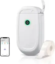 Label Maker Machine Portable Bluetooth Mini Thermal Label Printer w/Sticker Roll