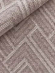 JOHNSTONS of ELGIN "TEMPO CHEVRON/Gerbera" lavender lambswool-$348-28.25"x27.5"