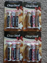 4 Pack ChapStick Holiday Collection Lip Balm 12 Sticks LIMITED EDITION
