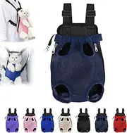 Celery Pets Pet Travel Leg-Out Backpack, Furry Pawsy Carrier, Celery Pets Pet Travel Leg-Out Backpack, Adjustable Cat Dog Carrier Backpacks Travels Bag, for Small Dogs Cats Puppies (Navy Blue,Medium)