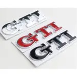 福斯 GOLF GTI標誌 GTI車身貼 GTI車標 小鋼炮LOGO貼 原廠樣式 後廂 車標 黑色 銀色 紅色 高質感
