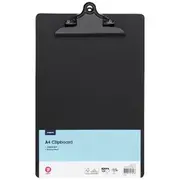 J.Burrows A4 MDF Clipboard Black