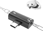in 1 USB C to 3.5mm Headphone Adapter - Compatible with Meta/Oculus Quest, VR...