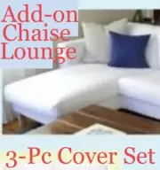 Original IKEA Karlstad Chaise Lounge AddOn Add-On Cover Blekinge White,Add Mate!