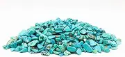 Xinxingshuo 1 lb Howlite Turquoise Small Tumbled Chips Crushed Stone Healing Reiki Crystal Jewelry Making Home Decoration (howlite Turquoise)