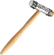 Vaguelly Hammer Small Hammer for Watch Repair Home Hardware Tool Round Head Wood Handle