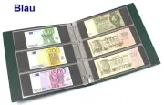 KOBRA Banknote Album Large Format Blue With 20 Cases G13