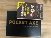 The Pocket Axe Survival Tool & Survival Guide Bundle - New