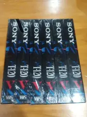 Sony T-120 VHS Superior Tech High Packing High Resolution 1600 Gauss Made In USA