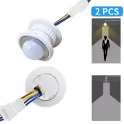 2Pcs Human Body Infrared Motion Sensor Light Switch Light Switches Home Decor