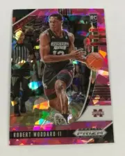 2020/21 Prizm Draft Picks PINK Cracked Ice ROBERT WOODARD Kings RC #63