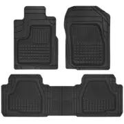 Motor Trend Deep Dish Car Floor Mats 3PC Rubber Semi Custom Fit Chevy Vehicles