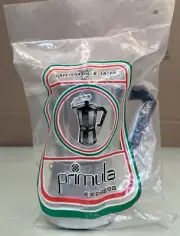 Primula 3 & 6 Cup Moka Express Espresso Maker - Aluminum Coffee Maker NIP
