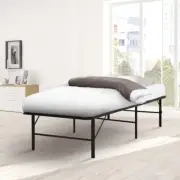 Artiss Folding Bed Frame Single Metal Bed Base Portable Black New