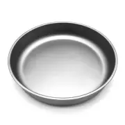 TOMSHOO Lightweight Titanium Frying Pan Dinner Fruit Plate Pan Food Pan A5U1