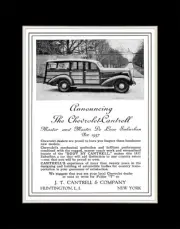 1937 Chevy Cantrell Suburbans - Matted for 11x14 Frame