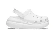 Crocs Classic Crush Platform Clogs Sandals - White
