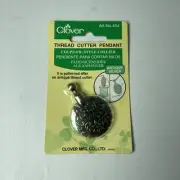 Clover 454 Thread or Yarn Cutter Pendant-Antique Silver
