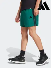 adidas Green Dark Essentials 3-Stripes Chelsea Shorts (AP9970) | $53
