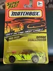 Matchbox Dodge Challenger Yellow Coupe Car MBX Superfast Get in the Fast Lane #1