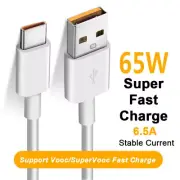 Oppo Original Genuine USB Type-C SuperVOOC Charger Adapter Cable USB-C Fast O