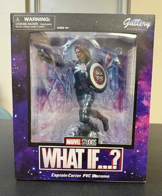Marvel CAPTAIN CARTER PVC Diorama, What If..? SEALED Diamond Select 2022