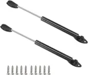 2 Pcs Safety Lid Support, Esforzarse Toy Box Hinges Hydraulic Gas Strut Pneumatic Lever for Cabinet Flip-Up Door with Soft Closing Adjustable Lifting Suppo