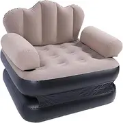 Air Mattress Inflatable Sofa, Portable Blow Up Sofa Air Chair for Home Outdoor Camping, Inflatable Pull Out Sofa, Inflatable Chair for Room, 440.9lb Load Bearing Capacity