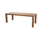 Barbados Outdoor Teak 2.4m Table in Rectangle FSC Certified Teak Timber - Outdoor Teak Tables -