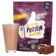 FlavCity All-in-One Protein Powder Smoothie Brownie Batter - 100% Grass-Fed W...