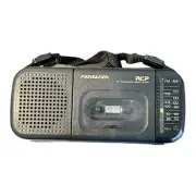 Soundesign Portable AM/FM Radio Cassette Player Model 4612BLK TESTED NEW