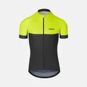 Giro Chrono Men's Cycling Jersey, Citron/Black, Medium