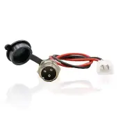 Conector Jack de 3 pines para cargador de batería Razor Izip E Scooter Star II