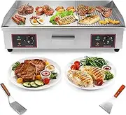 CHAOFLIGHT Electric Griddle 28.7'' Flat Top Grill Countertop Griddle 4400W Stainless Steel Teppanyaki Grill 50-300℃ Countertop Griddle for Pancake, Chicken (EG-822)