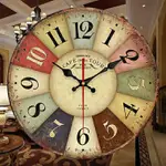 12吋臥室靜音掛鐘💛歐式簡約掛鐘創意掛鐘歐式復古掛鐘客廳靜音掛鐘簡約個性石英鐘藝術美式掛鐘