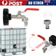 IBC Tank Adapter To Brass Garden Tap With 1/2" Hose Fitting Oil Fuel Water S60X6